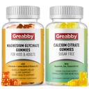 Magnesium Glycinate Gummies, Calcium Citrate Gummies for Kids & Adults, Bone Support