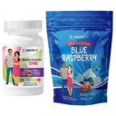 BariatricPal 30-Day Bariatric Vitamin Bundle (Multivitamin ONE 1 per Day! Chewable with 45mg Iron - Mixed Berry and Calcium Citrate Soft Chews 500mg with Probiotics - Blue Raspberry)
