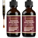 20-in-1 Liposomal Wormwood Black Walnut Cleanse for Humans Drops Liquid – Rapid Gut Cleanse & Digestive Support with Clove, Berberine, Garlic, Soursop, Slippery Elm, Oregano | Fast-Absorbing 2P