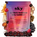 Mushroom Gummies - 10-in-1 Adaptogenic Mushroom Supplement for Adults - Lions Mane, Reishi, Cordyceps, Chaga, Turkey Tail - Raspberry Flavored Vegan Gummies for Focus & Energy - 60 Ct.