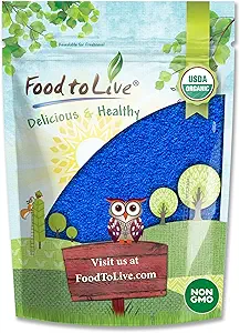 Food to Live Organic Blue Spirulina Powder, 2 Pounds – Non-GMO, Pure Raw Blue-Green Algae Extract, Vegan, Non-Irradiated, Great for Juices, Smoothies, Shakes, Drinks, and Food Coloring