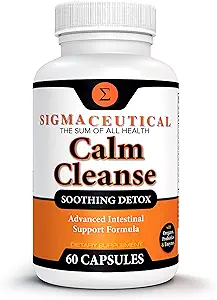 Calm Cleanse Detox Support - Oral Overgrowth Treatment for Adults - Non-GMO Oral Detox Medicine and White Tongue Treatment – Mouth Overgrowth Treatment - 60 Capsules