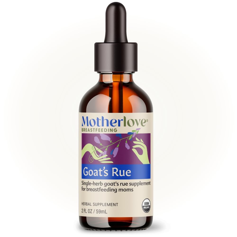 Motherlove Goat’s Rue (2 oz Liquid) | Lactation Supplement for Breast Milk Supply Support—Organic, Vegan, Kosher
