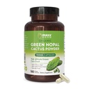 Maxx Herb Green Nopal Cactus Capsules - Organic Cactus Fiber, Vitamins, Antioxidant, Metabolic Support, No Added Sugar, Non-GMO, Gluten Free (180 Veggie Capsules)