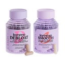 Lemme Debloat and Smooth Bundle - Prebiotic, Probiotic & Digestive Enzyme Capsules for Bloating & Gas Relief, Reduce Cellulite, Plump Skin, Smooth Cellulite
