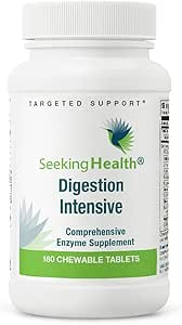 Seeking Health Digestion Intensive Chewable, Comprehensive Digestive Enzyme Supplement, Supports Comfort After Eating, Vegan and Vegetarian (180 chewable tablets)*