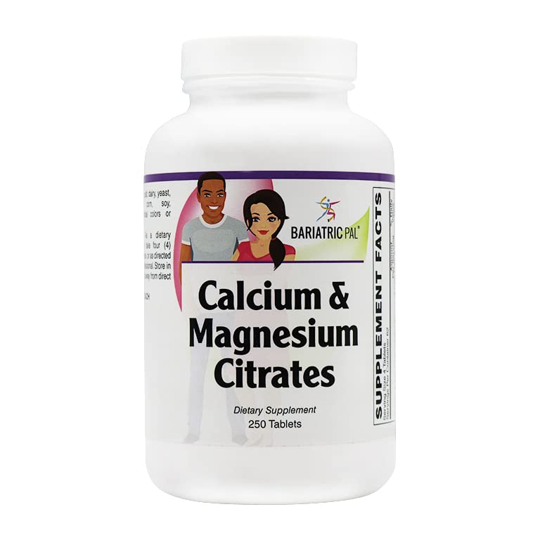 BariatricPal Calcium & Magnesium Citrates Tablets (250 Count)