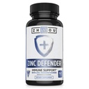 Zhou Zinc Defender - Zinc Supplements for Men & Women, 30mg Per Serving for Immune Health and Mineral Support, Vitamin B6 Support, Pure Vegan Formula, Gluten Free - 60 Capsules
