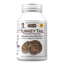 ANDREW LESSMAN Turkey Tail 360 Capsules - Organic Full Spectrum Turkey Tail Mushroom Extract. Supports a Healthy Gut Microbiome and Immune Function. Serves as a Powerful Adaptogen. No Additives.