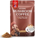Organic Mushroom Coffee, 7 Adaptogenic Mushrooms (Lion’s Mane, Reishi, Chaga, Cordyceps & More), Herbal Supplement Blend for Focus, Energy & Immune Support – 40 Servings
