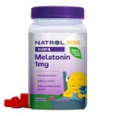 Natrol Kids Melatonin 1 mg, Dietary Supplement for Restful Sleep, Melatonin Gummies for Kids, 140 Raspberry-Flavored Gummies, Up to a 140 Day Supply