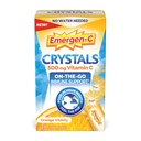 Emergen-C Crystals, On-the-Go Emergen-C Immune Support Supplement with Vitamin C, B Vitamins, Zinc and Manganese, Orange Vitality - 28 Stick Packs