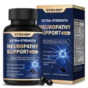 Neuropathy Support Nerve Supplement – 1000mg Advanced R-Alpha Lipoic Acid, L-Carnitine, Benfotiamine, PQQ,CoQ10,Magnesium & B-Complex for Nerve Health,Antioxidant & Cellular Energy,Vegan 120 Capsules