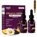Liquid Collagen Peptides for Women & Men | Support Skin, Hair, Nail Strength & Joint Mobility|Hydrolyzed Collagen Peptides Drops, Glucosamine, Hyaluronic Acid, Vitamin C |2 Pack