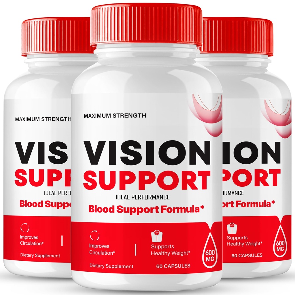 Vision Support Capsules, Vision Support Supplement Pills, VisionSupport for Healthy Vision and Eye Function Support, All Natural Advanced Formula Eye Health Support Reviews (3 Pack)