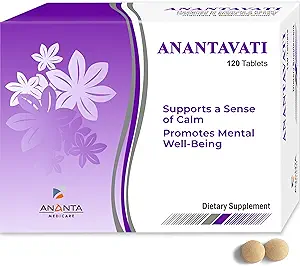 Anantavati Sleep Supplement – Extra Strength Bacopa for Stress Relief & Deep Sleep – 120 Vegetarian Tablets