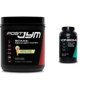 Post JYM Active Matrix Post-Workout with BCAAs, Creatine HCL & Omega JYM Fish Oil with 1500mg DHA & EPA, 120 Softgels