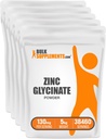 BulkSupplements.com Zinc Glycinate Powder - Zinc Supplement, Mineral Supplement for Immune Support - Gluten Free, 130mg per Serving, 5kg (11 lbs) (Pack of 5)