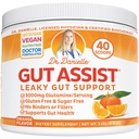 Gut Assist Leaky Gut Support Powder (Orange Flavor) | 40-Servings with L-Glutamine, Arabinogalactan, Licorice Extract, and More! Doctor Crafted Botanical Formula by Dr. Danielle