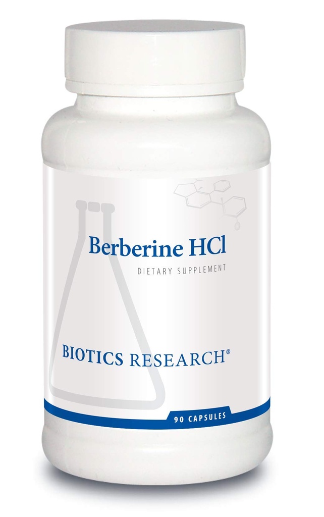 BIOTICS RESEARCH Berberine HCl, Botanical Berberine Supplement 500mg Per Serving - Supports Heart Health, Immune System, Healthy GI, Healthy Cholesterol, Gluten Free - 90 Capsules