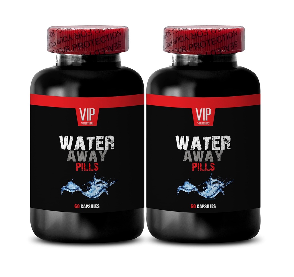 Watermelon Powder - WATER AWAY - Cornsilk Powder, Dandelion Leaf, Green Tea Leaf, Paprika Powder, Apple Cider Vinegar, Cranberry Powder in a thoughtfully crafted blend 2 Bottles 120 Capsules