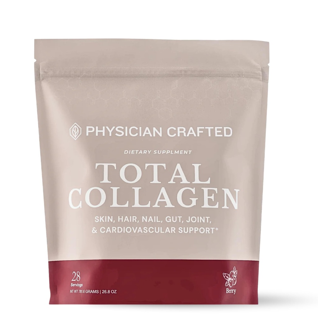 Physician Crafted-15g Collagen Peptides W/Fucoidan, Inulin, Glucosamine & More (Berry)