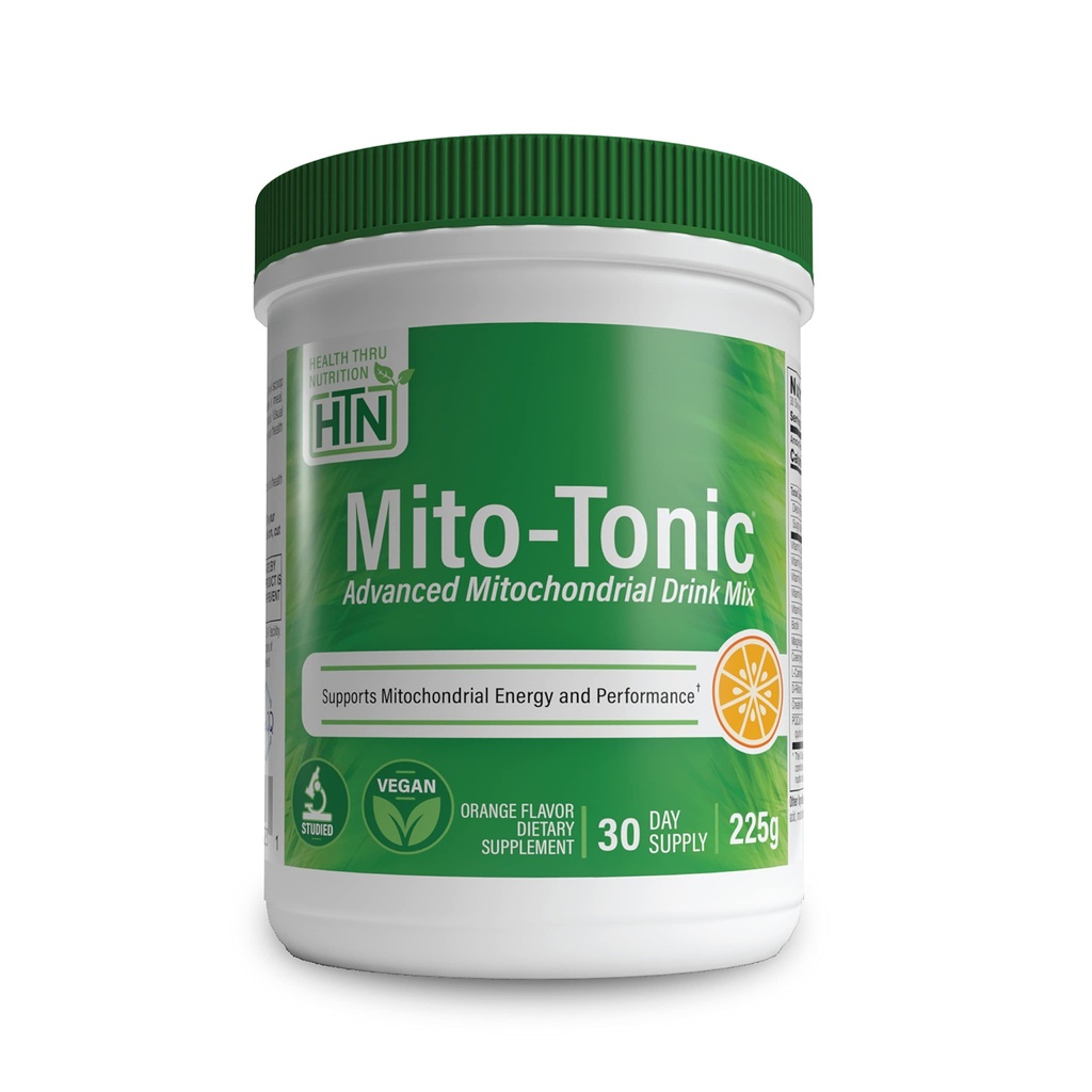 Health Thru Nutrition Mito-Tonic Advanced Mitochondrial Drink Mix | CoQ-10, PQQ, D-Ribose, L-Carnitine & More | Cellular Energy & Cardiac Function Support | Keto Friendly | Non-GMO (30 Servings)
