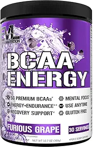 EVL BCAAs Amino Acids Powder - Rehydrating BCAA Powder Post Workout Recovery Drink with Natural Caffeine - BCAA Energy Pre Workout Powder for Muscle Recovery Lean Growth and Endurance - Green Apple