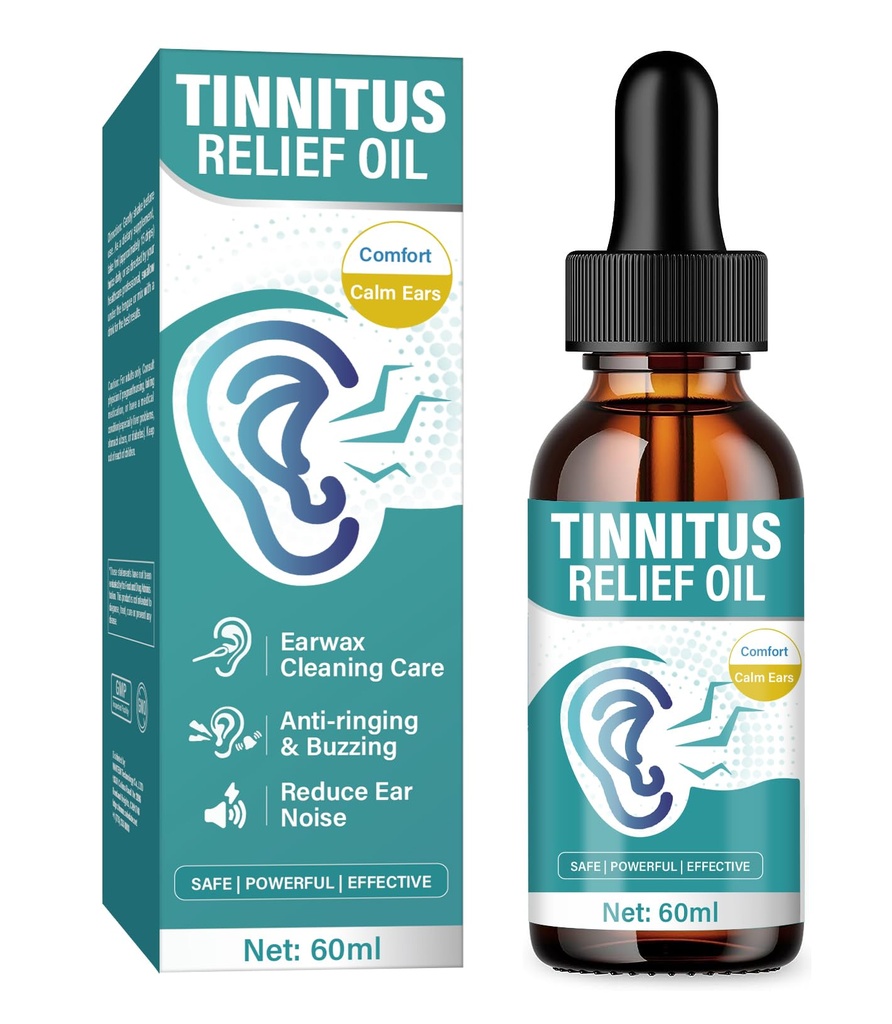 Tinnitus Relief for Ringing Ears, Natural Herbal Extract Liquid Drops for Ear Comfort & Hearing Support, Daily Calming Formula for Buzzing & Ringing, 2 Fl Oz