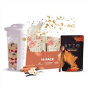 RYZE SUPERFOODS Mushroom Dark Roast Coffee (30 Servings) + Mushroom Overnight Oats (14 Servings), USDA Organic with 6 Adaptogenic Mushrooms