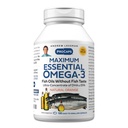 ANDREW LESSMAN Maximum Essential Omega-3 Orange - 180 Softgels - Ultra-Pure, High Potency Omega-3 Oils. High DHA, No Stomach Upset, No Contaminants, No Mercury. Small Easy to Swallow Softgels