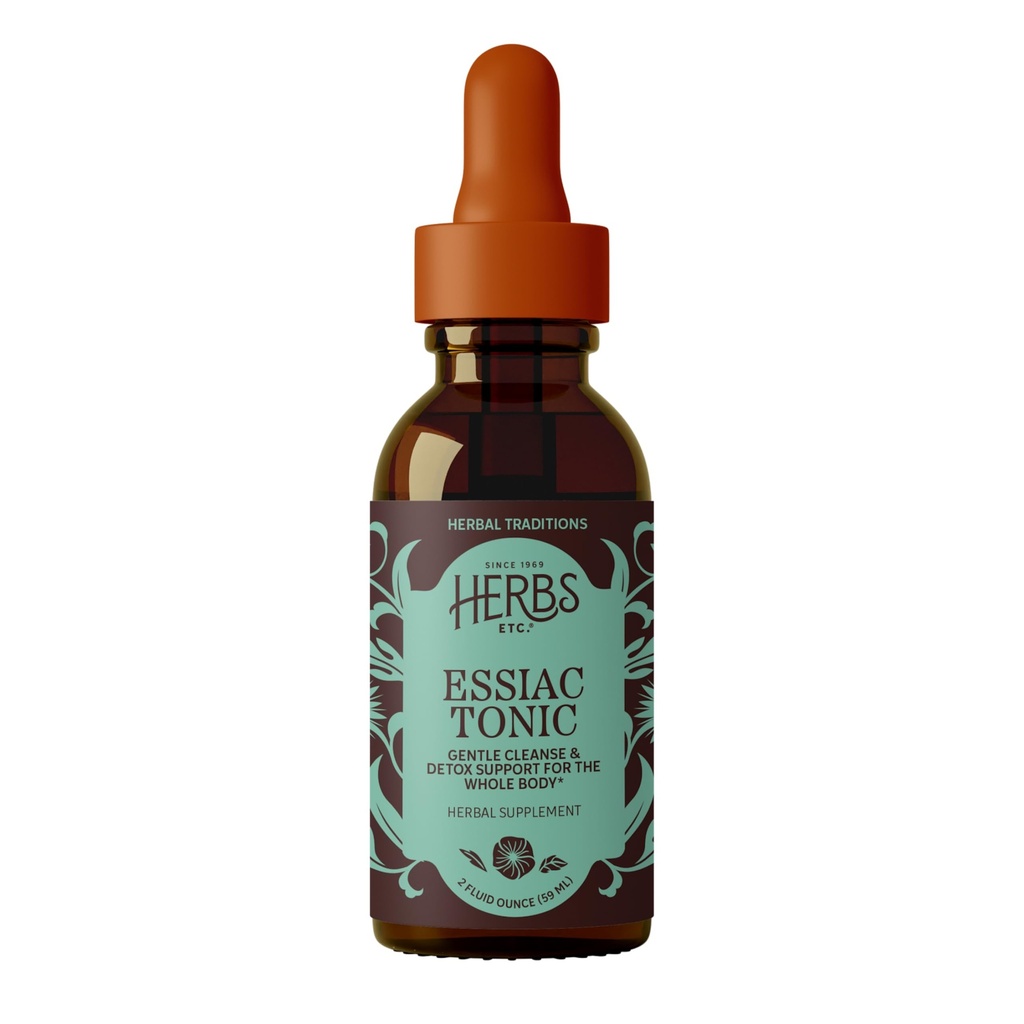 Herbs Etc. Essiac Tonic Classic Liquid Extract - Ojibwa Herbal Formula for a Whole Body Cleanse - Supports Detoxification Pathways - Vegan & Gluten-Free - 2 fl oz (59 Servings)