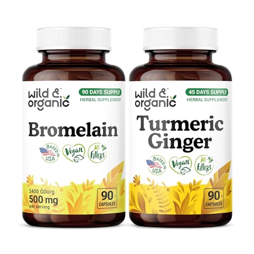 Bromelain 90 Capsules & Turmeric Ginger 90 Capsules