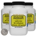 Dicalcium Phosphate [CaHPO4] 98+% USP Grade Powder 1.5 Lb in Three Space-Saver Bottles