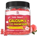 Calcium Citrate Gummies for Kids & Women - 500/1000mg Calcium Supplement with Vitamin D3 K2, Magnesium, Zinc, Probiotics & Prebiotics, Extra Absorption Algae Calcium For Bone, Muscle, Sugar Free 60Cts