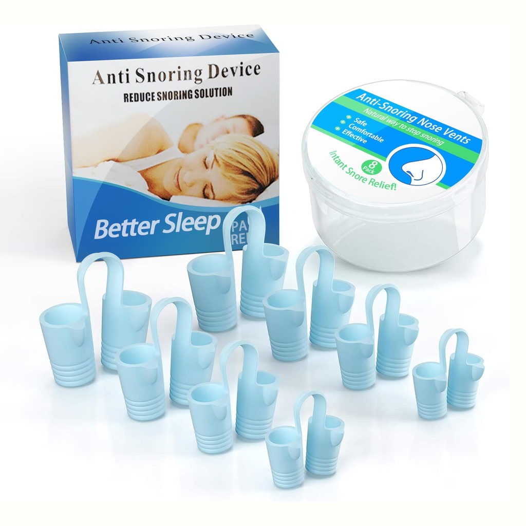 8pcs Anti Snoring Nose Vents Device that Work, Anti Nose Vents for Snoring Devices, Snoring Devices for Men, Nose Opener for Breathing Sleep, Stop Snoring Devices that Work for Men