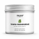 FOLIUS LABS Ultra High Purity Resveratrol Capsules - 99% Trans-Resveratrol