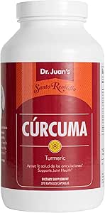 Santo Remedio Turmeric, Supports Joint Health, and Healthy Inflammatory Response to Exercise, Gluten Free, Vegetarian, Lactose Free, No Artificial Flavors, 270 Capsules, 90 Servings