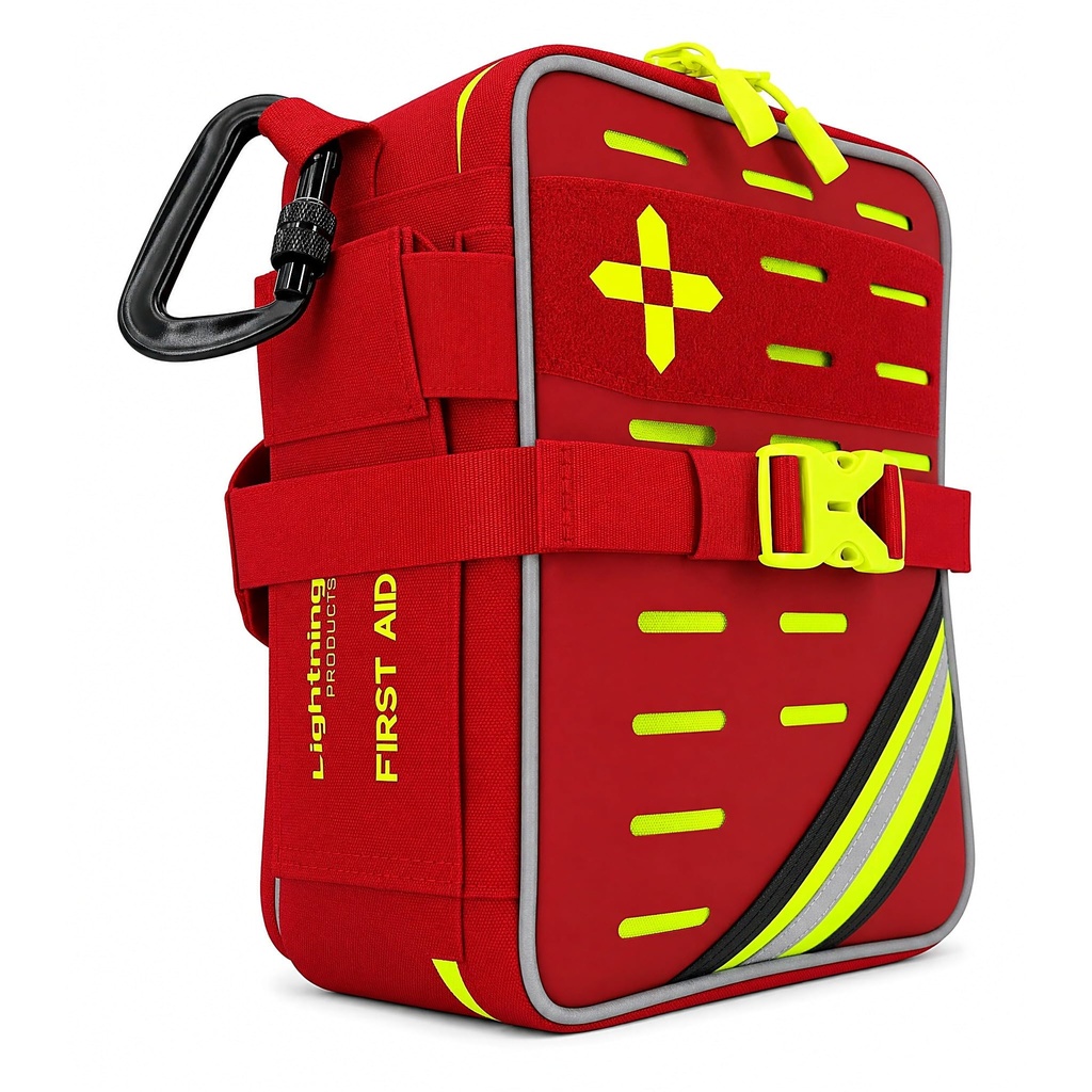 Lightning X 269 Piece First Aid Kit OSHA ANSI Class A+, Soft Case Emergency Medical Kit, Portable Trauma Kit for Home, Vehicle, Workplace, Travel, Outdoor