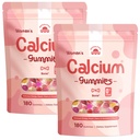 Calcium Gummies for Women with Vitamin D3, K2, Magnesium, Zinc – 360 Count | 1500mg Calcium Citrate with Boron & Soy Isoflavones – Calcium Supplement, Vegan, Zero Sugar, Mixed Fruit Flavors