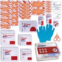 First Aid Kit Refill - Extra Replacement Supplies for First Aid Kits, Loose Packed Restock Supply Pack -77 Piece