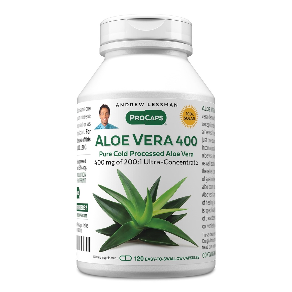 ANDREW LESSMAN ProCaps Aloe Vera 400 mg, 120 Capsules