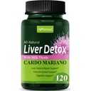 Silymarin Milk Thistle Liver Detox Capsules for Fatty Liver, Alcachofa y Cardo Mariano con Silimarina para el Higado Graso, Liver Cleanse Detox & Repair Formula w/Artichoke Extract. 120Count