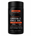 Sports_Research Antarctic Krill Oil 1000mg, Omega 3 EPA DHA Supplement with Astaxanthin & Phospholipids, Fish Oil Alternative for Heart, Brain & Joint Health, 90 Softgels