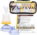 LifeVac Travel Kit (Canadian Version) - Choking Rescue Device, Portable Suction Rescue Device First Aid Kit for Kids and Adults, Portable Airway Suction Device | Anti Choking Device for Children and Adults
