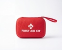 First Aid Kit 55+ Pieces - Compact Hard Case First Aid Kit for Car, Travel, Handbag, Hiking & Office | Crepe & Triangular Bandages, Sterile Gauze, Scissors, Whistle | Glovebox Size