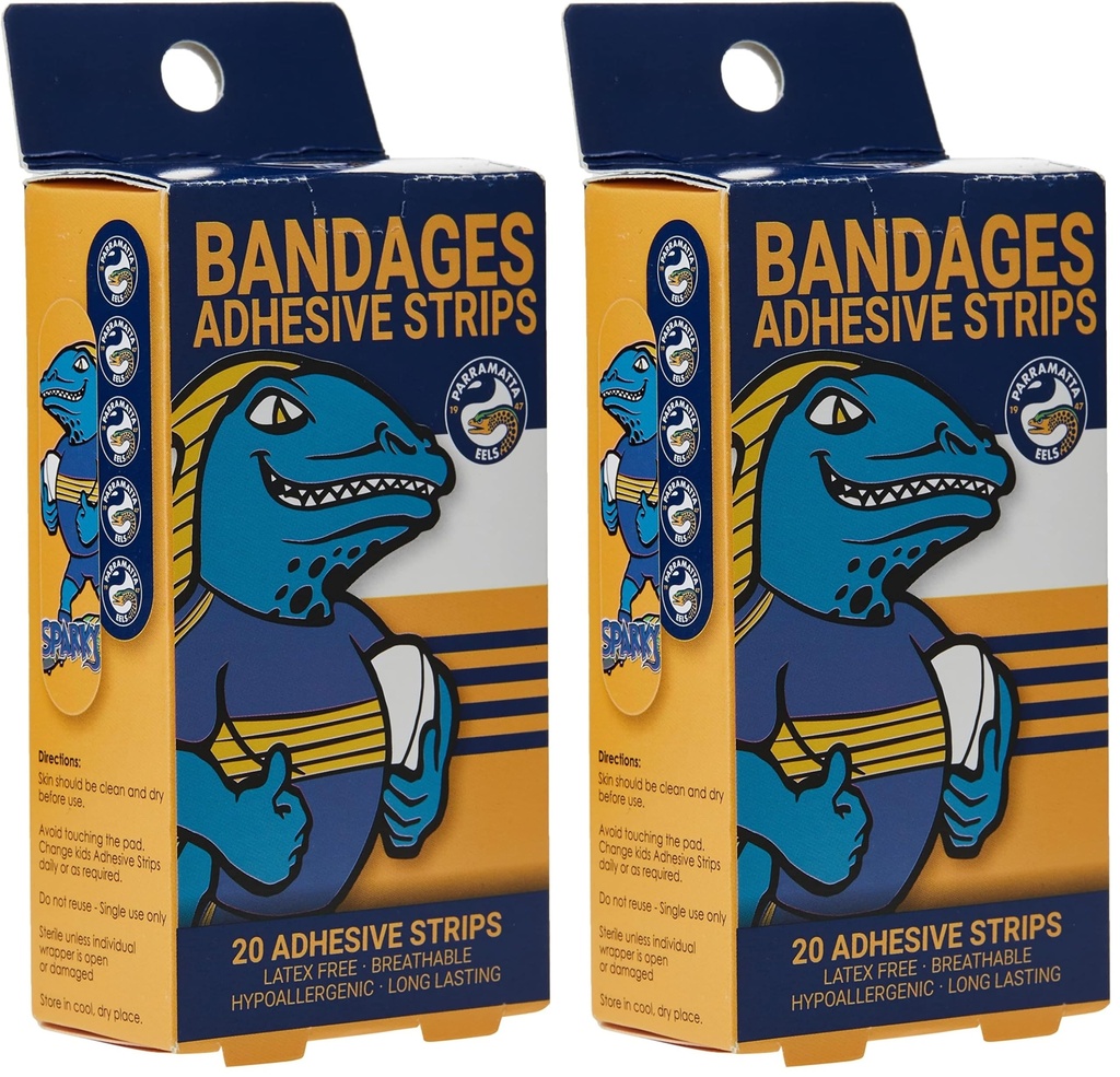 NRL Eels Mascot Adhesive Bandages (Pack of 40)