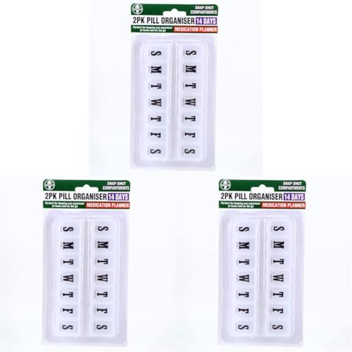 1st Care 2-Piece Pill Organiser Set (Pack of 3)