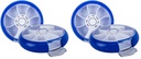 1st Care Weekly Premium Rotating Pill Organiser, Blue/White (Pack of 2)