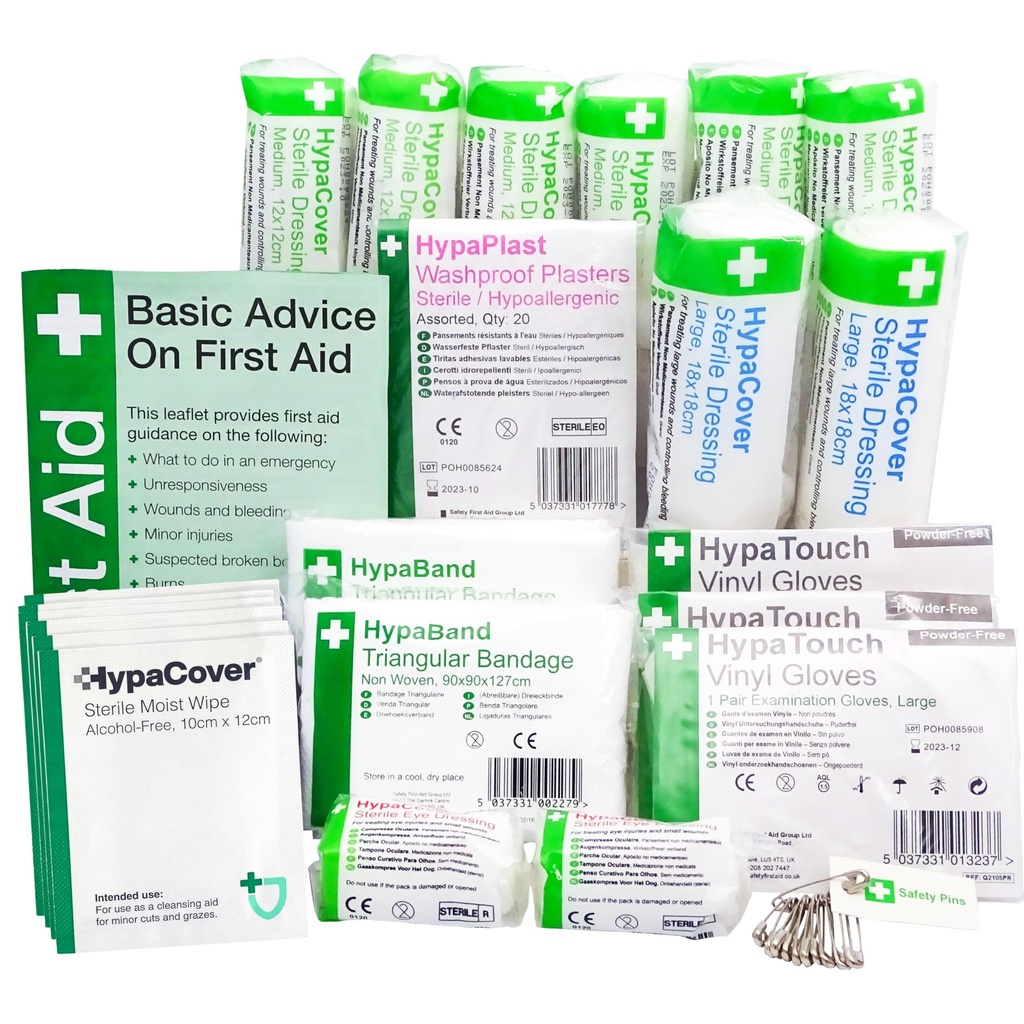 Safety First Aid HSE 1-10 Persons First Aid Refill